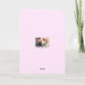 ベビーガールシャワー招待状カード カード (裏面)