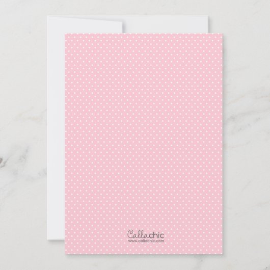 ベビーガールシャワー招待状キラフジャングル動物 招待状 (裏面)