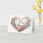 ベビーガールシャワー招待状、リース&シューズ カード (黄色い花)