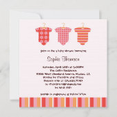 ベビーガールシャワー招待状 招待状 (正面)