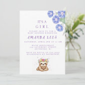 ベビーガールシャワー招待状 招待状 (スタンド正面)