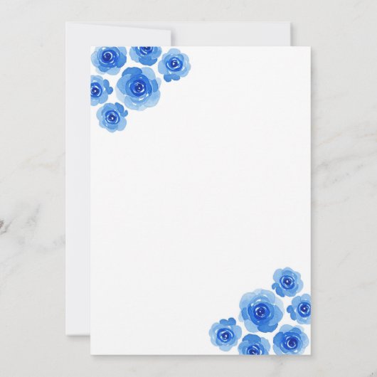 ベビーガールシャワー招待状 招待状 (裏面)