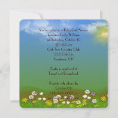 ベビーガールシャワー招待状 招待状 (裏面)