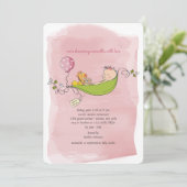 ベビーガールシャワー招待状 招待状 (スタンド正面)