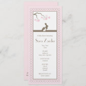 ベビーガールシャワー招待状 招待状 (正面/裏面)