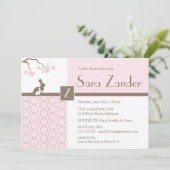 ベビーガールシャワー招待状 招待状 (スタンド正面)