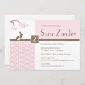 ベビーガールシャワー招待状 招待状 (正面/裏面)