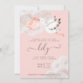 ベビーガールシャワー招待状 招待状 (正面)