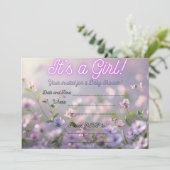 ベビーガールシャワー招待状 招待状 (スタンド正面)