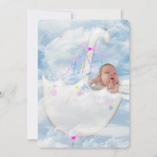 ベビーガールシャワー招待状 招待状 (正面)