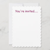 ベビーガールシャワー用招待状 招待状 (裏面)