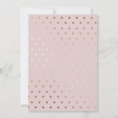 ベビーガールシャワー キュートなピンクのパンダ 招待状 (裏面)