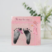 ベビーガールシャワー 招待状 (スタンド正面)