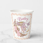 ベビーガールシューズ 紙コップ (裏面)