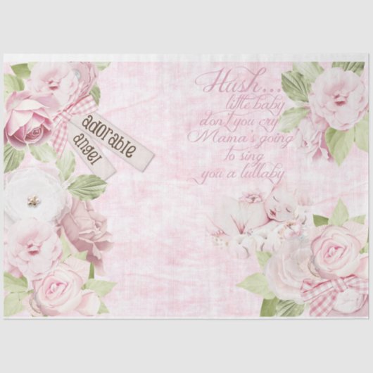 ベビーガールシリーズデザイン4 薄葉紙 (正面)