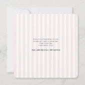 ベビーガールシンプルフォトオ生まれたばかりのーバーレイ文字ピンク (裏面)