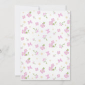 ベビーガールシンプルフォトス生まれたばかりのクリプトフローラピンク (裏面)