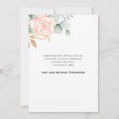 ベビーガールシンプルフォトス生まれたばかりのクリプトフローラピンク (裏面)