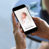 ベビーガールシンプル文字オーバーレイエレガントタイポグラフィ