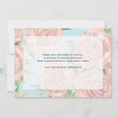 ベビーガールシンプル文字オーバーレイ生まれたばかりのフォトフローラ (裏面)