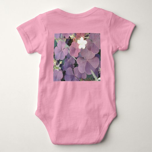 ベビーガールジャージー生まれたばかりのボディスーツへ24ヶ月/子供 ベビーボディスーツ (裏面)