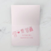 ベビーガールスペインのおめでとう カード (内部)