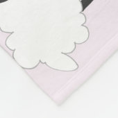 ベビーガールズキュートピンクファーム動物トラクターマイルストーン フリースブランケット (角)