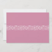 ベビーガールズバプテスマ《キリスト教》洗礼式や命名式招待状カード 招待状 (裏面)