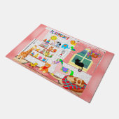 ベビーガールズプレイルーム ドアマット (アングル)