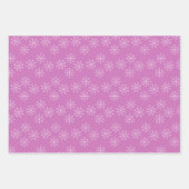 ベビーガールズ初めてのクリスマスウィンターペンギンピンク ラッピングペーパーシート (正面2)