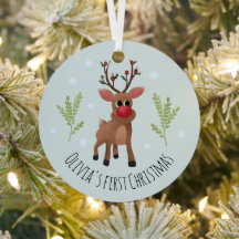 ベビーガールズ初めてのクリスマスルドルフトナカイ&スノー