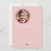 ベビーガールズ初めてのクリスマス写真**Flat シーズンカード (裏面)