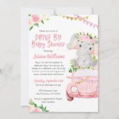 ベビーガールズ用ベビーシャワー招待状 招待状 (正面)