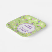 ベビーガールズ誕生日紙プレート夏の花 ペーパープレート (傾斜あり)