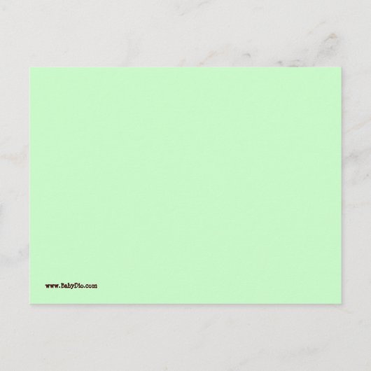 ベビーガールゾウ発表 案内ポストカード (裏面)