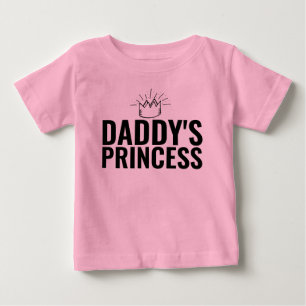 ベビーガールダディのプリンセス幼児Tシャツ ベビーTシャツ