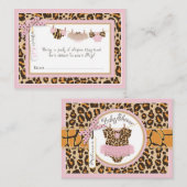 ベビーガールチータープリントツトゥオムツラッフルチケット エンクロージャーカード (正面/裏面)