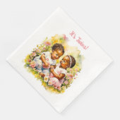 ベビーガールツインズオブカラーベビーシャワー (コーナー)