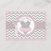 ベビーガールツチュオムツラッフルチケット エンクロージャーカード (裏面)