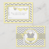 ベビーガールツチュオムツラッフルチケット エンクロージャーカード (正面/裏面)