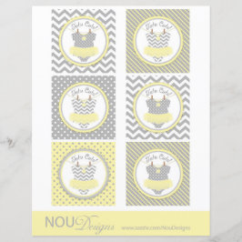 ベビーガールツチュミックスプリントラージカップケーキトッパー