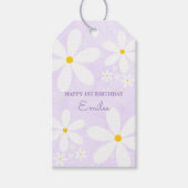 ベビーガールデイジー(紫) ギフトタグ (正面)