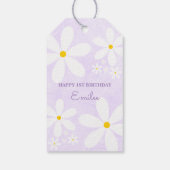 ベビーガールデイジー(紫) ギフトタグ (裏面)