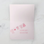 ベビーガールドイツおめでとう カード (内部)