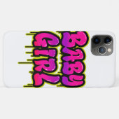 ベビーガールドリップワードアートスプレイ絵を描プピンクグリーン Case-Mate iPhoneケース (裏面(横))