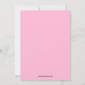 ベビーガールドレス旋回ベビーシャワー招待状 招待状 (裏面)