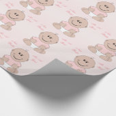 ベビーガールニュー生まれベビー ラッピングペーパー (角)