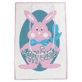 ベビーガールハッピーイースターバニーMGB ミディアムペーパーバッグ (裏面)