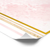 ベビーガールバニー赤ちゃんシャワー ポスター (コーナー)