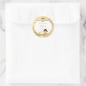 ベビーガールバプティスマ金ゴールドクロス ラウンドシール (バッグ)